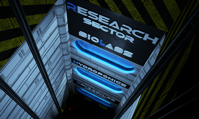 MoonBase 3 Sci-Fi Research Space Station